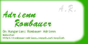 adrienn rombauer business card